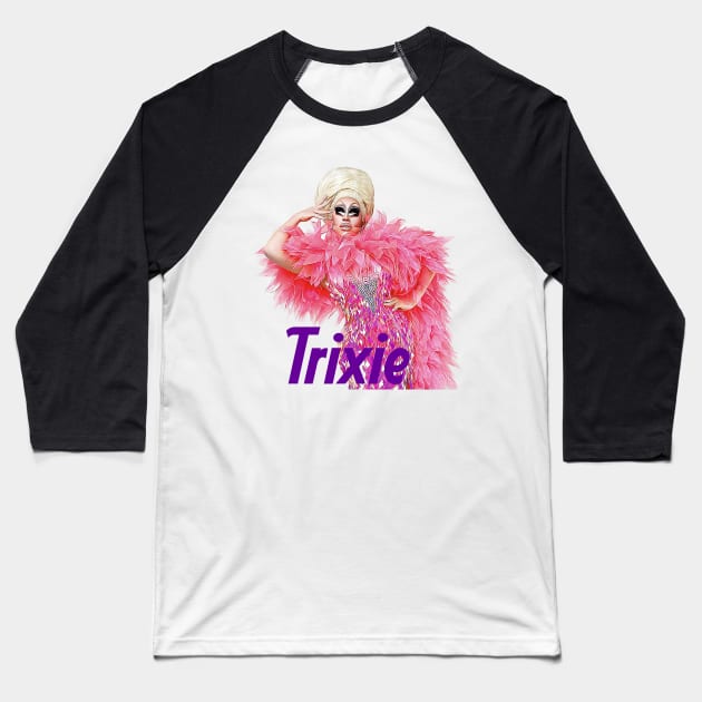 The Trixie Fan Art Illustrations Baseball T-Shirt by Hat_ers